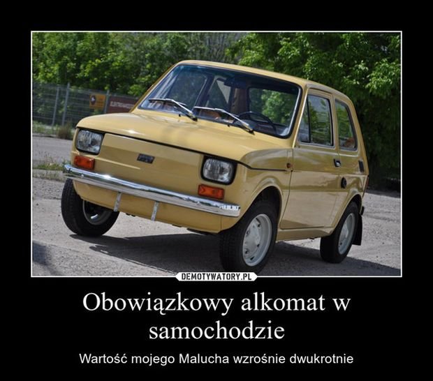 Obowiązkowe alkomaty - memy
