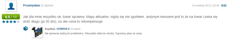 Vordon - opinie pozytywne