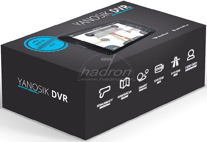 Interaktywny komunikator Yanosik DVR w pudełku
