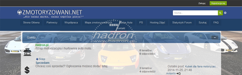 Współpraca Hadron z forum zmotoryzowani.net