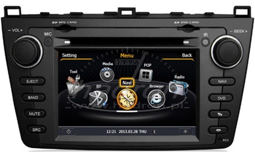 Stacja multimedialna NVOX JDZ7012 do Mazdy 6 2008-2012
