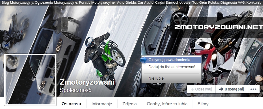 Forum zmotoryzowani.net na Facebooku