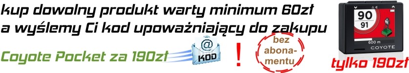 PROMOCJA legalny antyradar Coyote Pocket za 190 zł