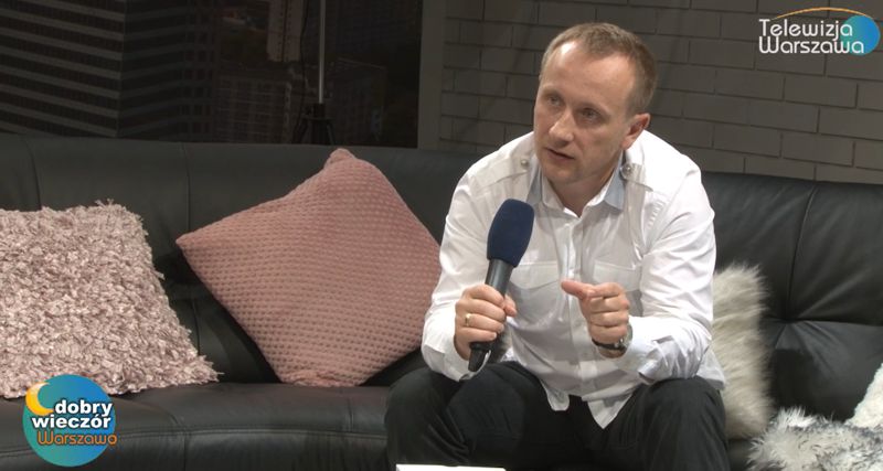 Paweł Ślubowski w telewizji Warszawa