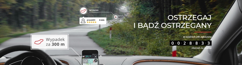 Yanosik pomoże uniknąć wypadku antyradar Yanosik PRO z nawigacją