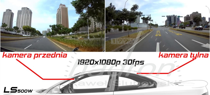 Jakość Full HD w kamerze samochodowej DOD LS500W kamera DOD LS500W 1080p GPS WDR jakość Full HD