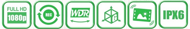 Najważniejsze cechy kamery DOD Hummer to nagrywanie Full HD, WDR, G-Sensor i wodoszczelność IPX6 Funkcjonalność kamery motocyklowej DOD Hummer Full HD WDR G-Sensor