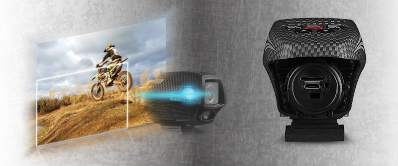 Stabilizacja obrazu w kamerze motocyklowej DOD Hummer kamera motocyklowa z GPS i WiFi stabilizacja obrazu