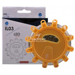 Lampa ostrzegawcza IL03 12+3 LED Amber M-Tech