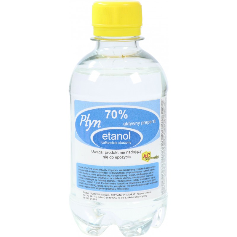 Płyn dezynfekujący 70% etanol 0,25L