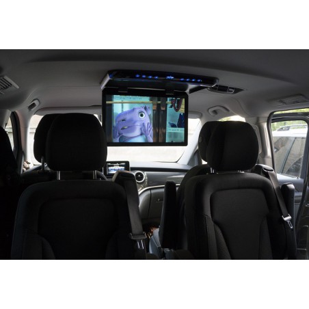 monitor podsufitowy podwieszany do samochodu