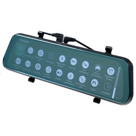 mbg line hs900 pro wideorejestrator z kamerą cofania w lusterku wstecznym