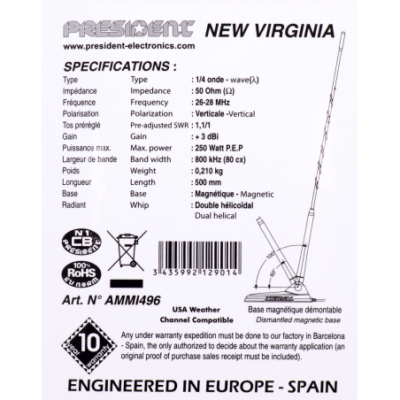 antena presidet virginia