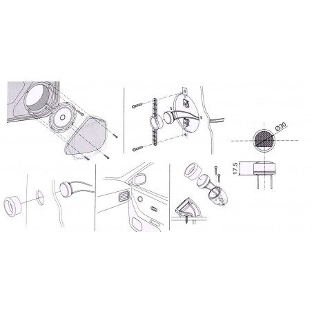 głosniki samochodowe alpine sxe1750s