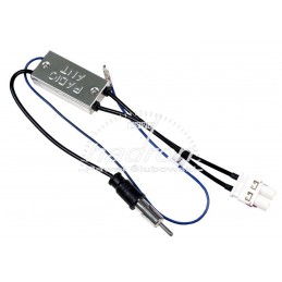 Separator antenowy DIN prosty Fakra x2 (AM i FM)