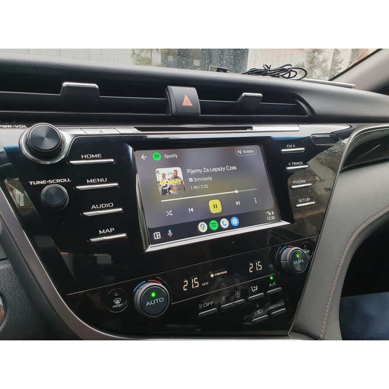 Aktualizacja radia Toyota Camry Android Auto i CarPlay