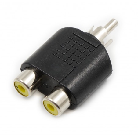 trójnik rca gniazdo x 2 wtyk