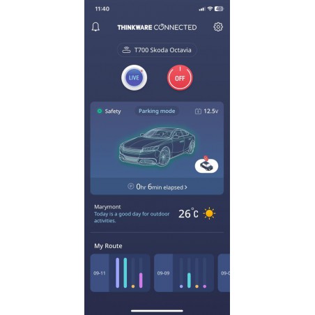 tryb parkingowy 360 stopni THINKWARE T700