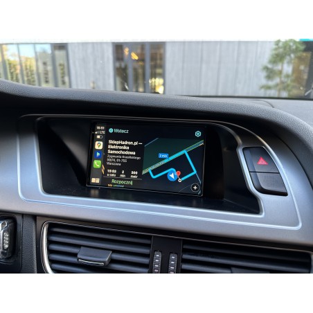 mapy google audi a4b8 android auto carplay bezprzewodowo