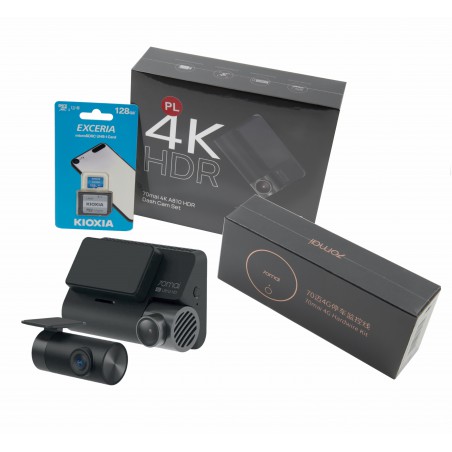 wideorejestrator 70mai a810 adapter parkingowy karta pamięci