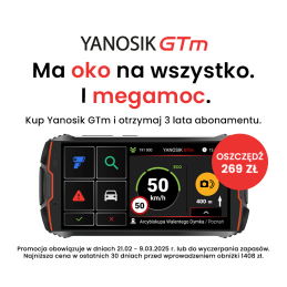 Yanosik GTm z promocją na 3 lata