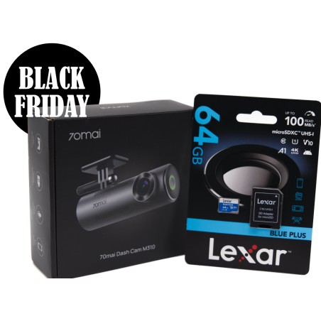 70mai M310 z kartą pamięci 64GB Lexar na BlackFriday