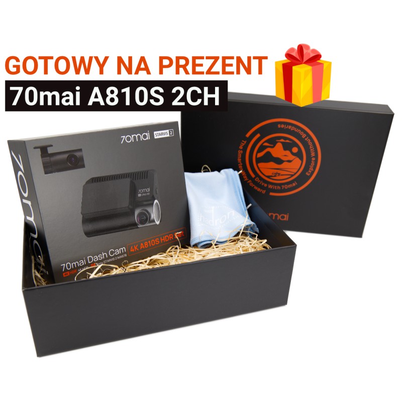 70mai A810S 2CH z okolicznościowym opakowaniem gotowy na prezent