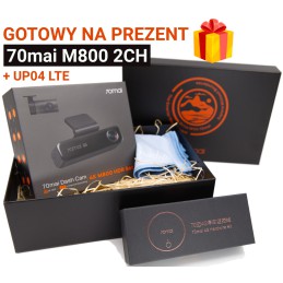 70mai M800 2CH i UP04 z okolicznościowym opakowaniem gotowy na prezent