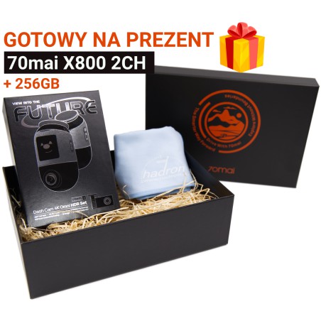 70mai X800 2CH + 256GB z okolicznościowym opakowaniem gotowy na prezent