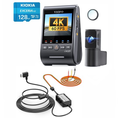 viofo a329 wideorejestrator zestaw adapter parkingowy karta pamięci