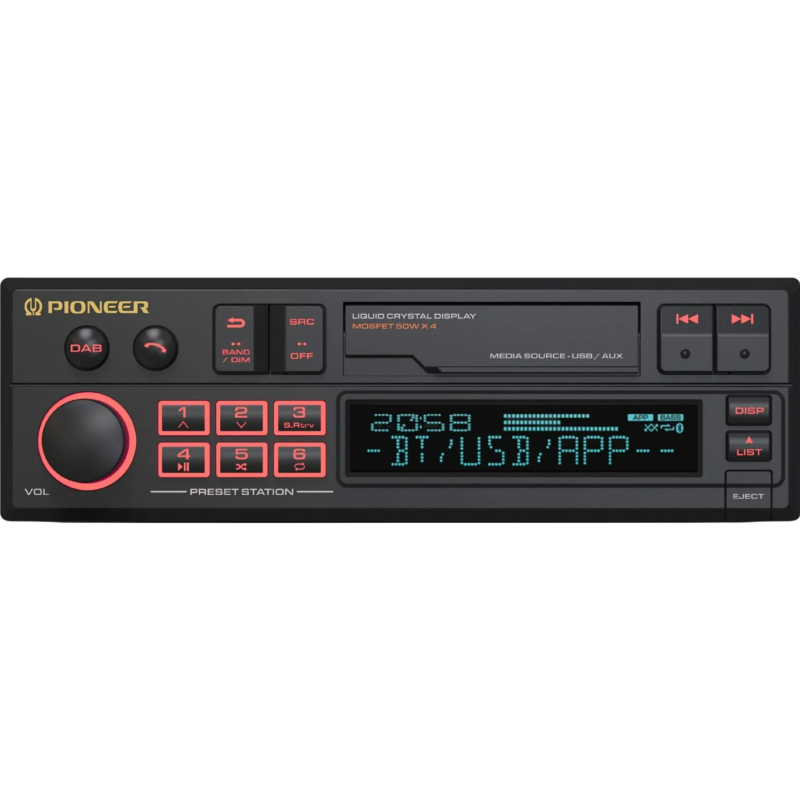radio retro 1 din pioneer sxt-c10ps