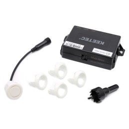 czujniki parkowania białe przód tył samochodu