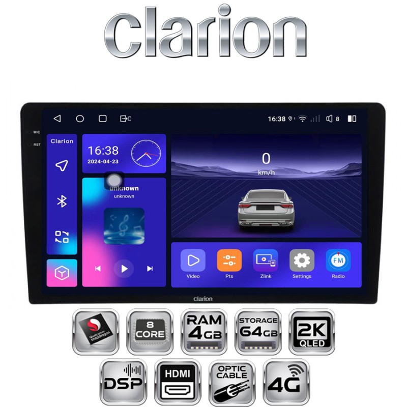 Stacja Multimedialna Clarion GL700 (4GB / 64GB / 9") Snapdragon