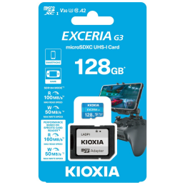 Karta pamięci Kioxia Exceria G3 mSD XC C10 U3 A2 128GB