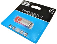 Pendrive 8GB USB 3.0 GoodRAM Twister Red