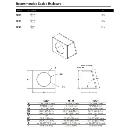 subwoofer samochodowy morel kinetic ks124