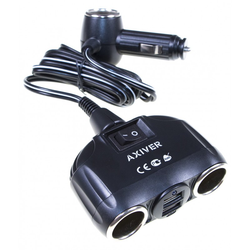 Rozgałęziacz gniazda zapal 2gn z USB kbl Rozgałęziacz gniazda zapal 2gn z USB kbl