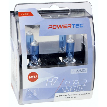 Żarówka Powertec SuperWhite H7 DUO