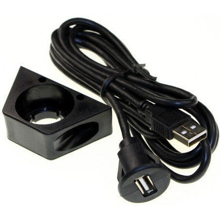 Gniazdo samochodowe USB z 2m przewodem