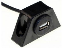 Gniazdo samochodowe USB z 2m przewodem