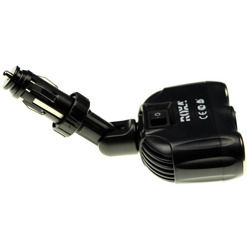 Rozgałęziacz gniazda zapalniczki 2 x gniazdo + USB Axiver LS05 Rozgałęziacz gniazda zapalniczki 2 x gniazdo + USB Axiver LS05