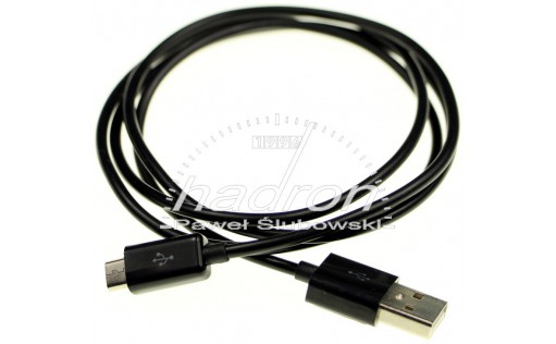 Przewód USB - microUSB z ładowaniem 1,5m