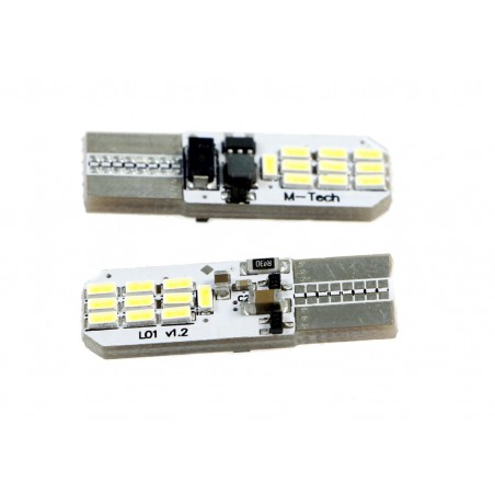 LED Żarówka postojowa, do tablicy rejestracyjnej, LED LED do wnętrza auta w5w LB801W 20xSMD