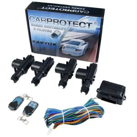 Zamek centralny 12V KPL Raptor 1+3 z pilotami Zamek centralny 12V KPL Raptor 1+3 z pilotami