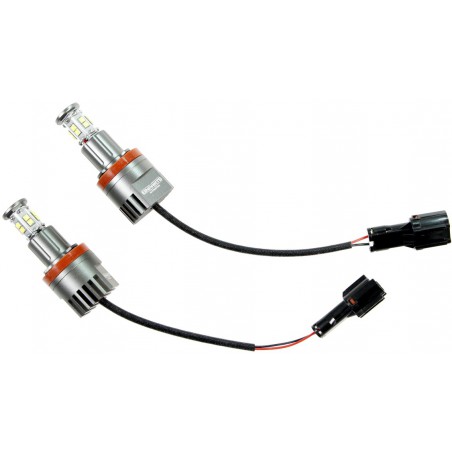 Podświetlenie ringów w BMW E81 E82 E87 E88 E90 E91 E92 E93 E60 E61 E63 E64 M6 F01 X1 E84 X5 E70 X6 E71 barwa zimna biel, typ H8