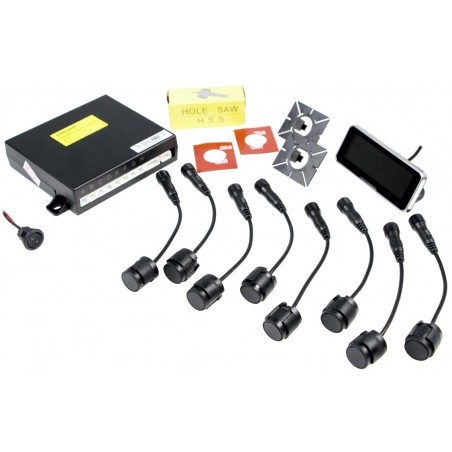 Czujniki parkowania z wyświetlaczem na przód i tył samochodu Steelmate