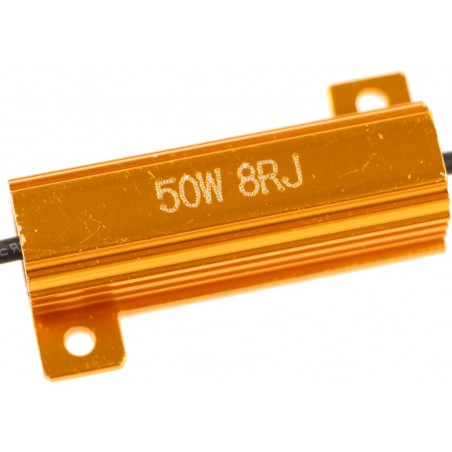 rezystor 8 Ohm 50W błąd spalonej żarówki