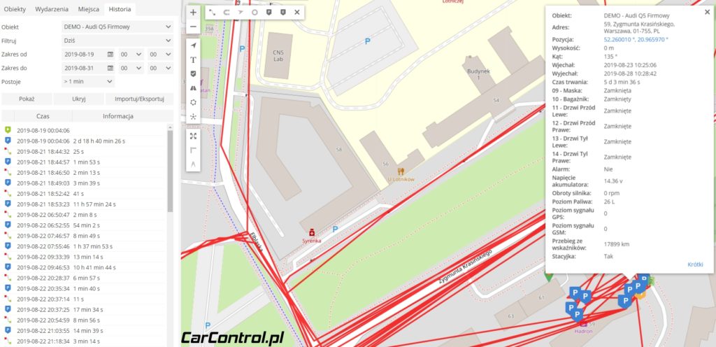 monitoring gps pojazdów
