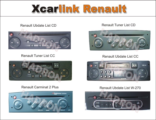 XCarLink do Renault - kompatybilne radioodtwarzacze