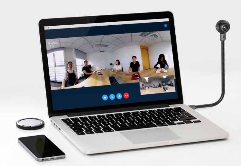 Kamera sferyczna Insta 360 Air na Androida umożliwia prowadzenie rozmów na Skype w technologii 360 stopni kamera sferyczna Insta 360 Air Android Skype